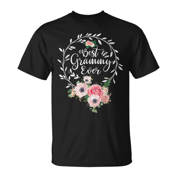 Best Grammy Ever  Women Flower Decor Grandma Unisex T-Shirt