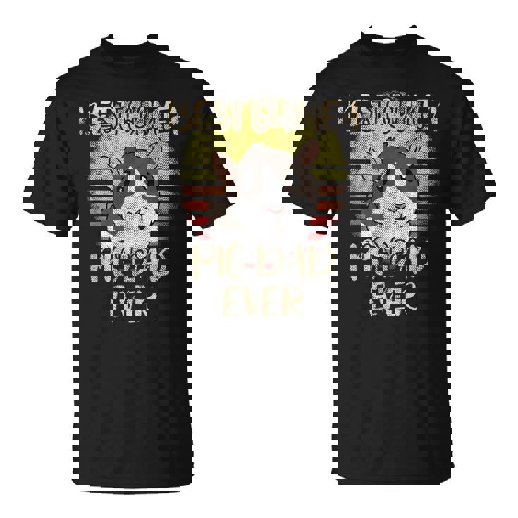 Best Guinea Pig Dad Ever Vintage Gift For Rodent Rat Lover Unisex T-Shirt