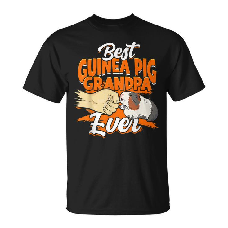Best Guinea Pig Grandpa Ever Rodent Pet Owner Guinea Pig Gift For Mens Unisex T-Shirt
