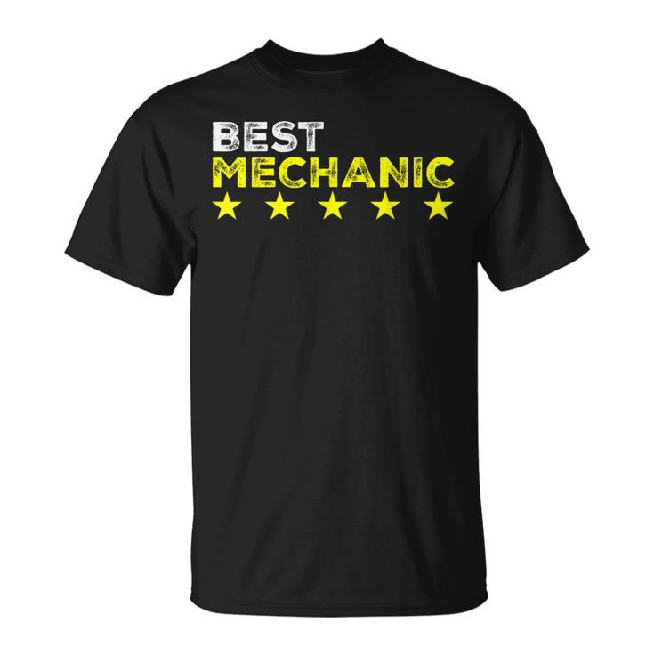 Best Mechanic  Cool Profession And Job Name Gifts Unisex T-Shirt