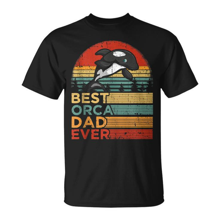 Best Orca Dad Ever Funny Vintage Orca Father’S Day Tank Top Unisex T-Shirt