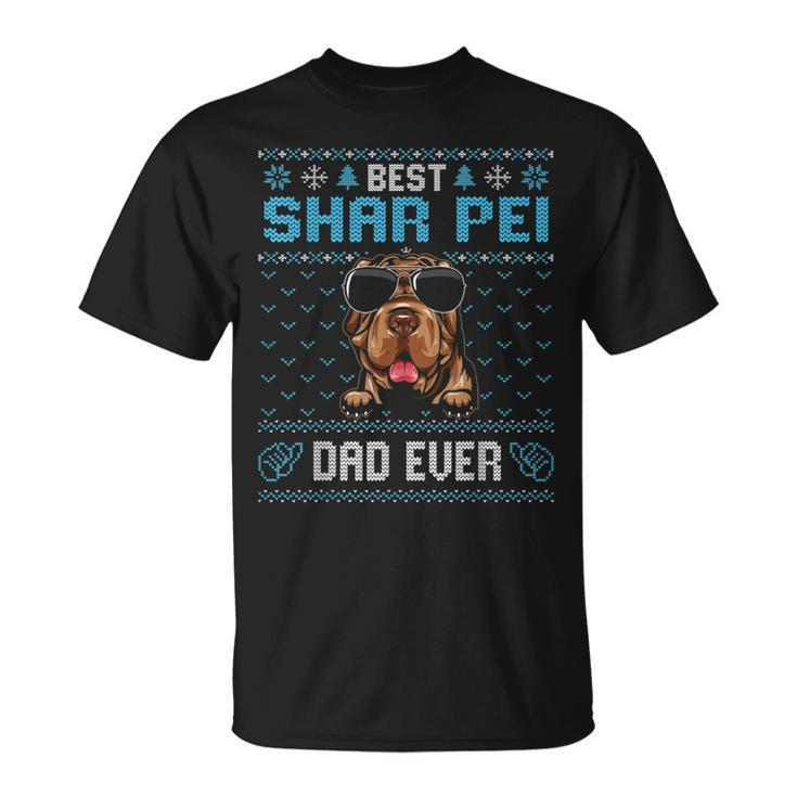 Best Shar Pei Dad Ever Ugly Christmas For Dog Dad Unisex T-Shirt