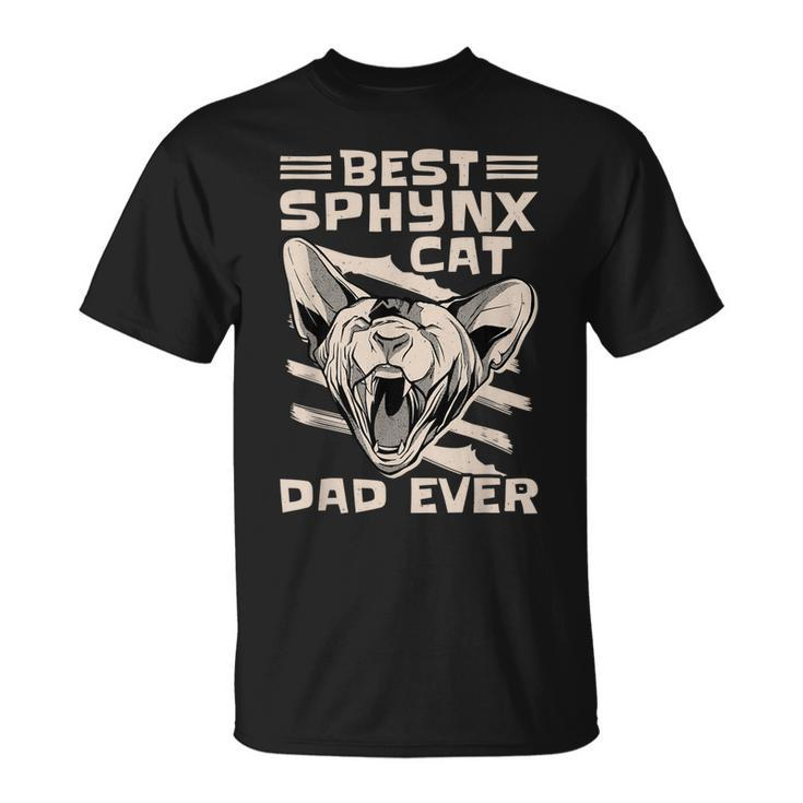 Best Sphynx Cat Dad Ever Apparel For Animal Lover T-shirt