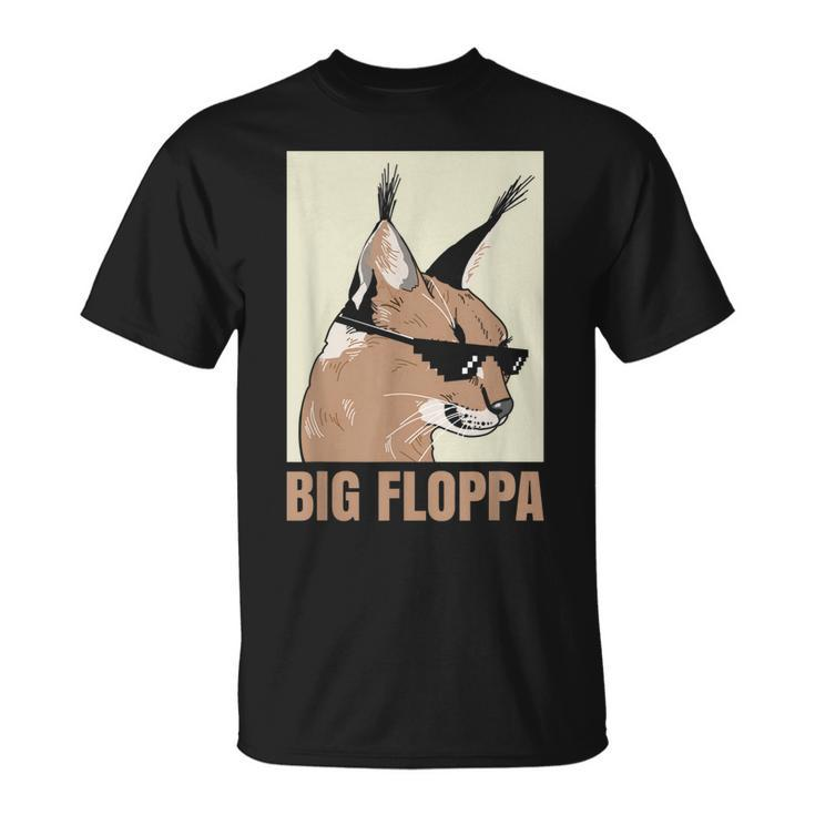 Big Floppa Meme Cat Caracal Cool Funny Cats Caracals Lover  Unisex T-Shirt