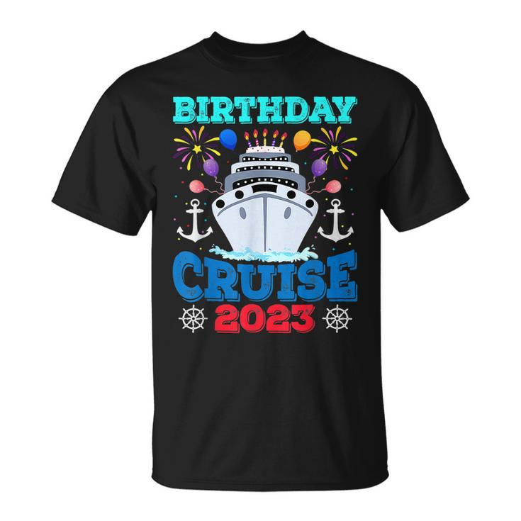 Birthday Cruise Squad Birthday Party Cruise Squad 2023 V2 T-Shirt