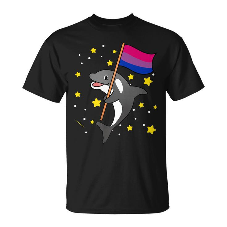 Bisexual Pride Orca Bisexual   Unisex T-Shirt