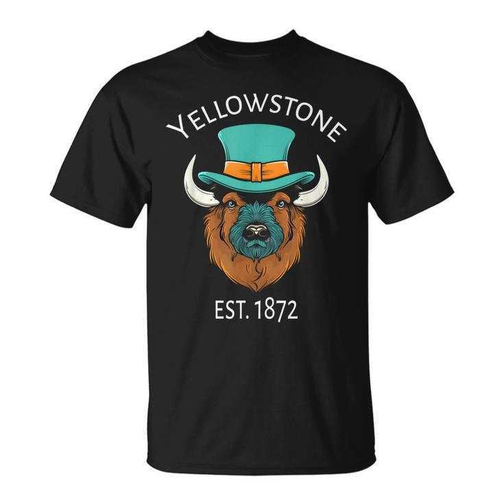 Bison Yellowstone National Park Established 1872  Unisex T-Shirt