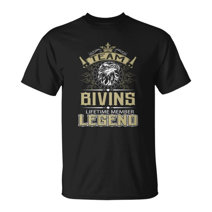 Bivins Name  - Bivins Eagle Lifetime Member Unisex T-Shirt