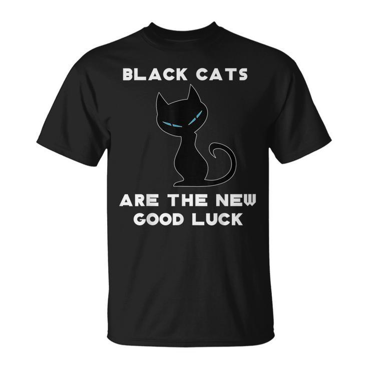 Black Cat Good Luck Graphic Lucky Black Cat T-shirt