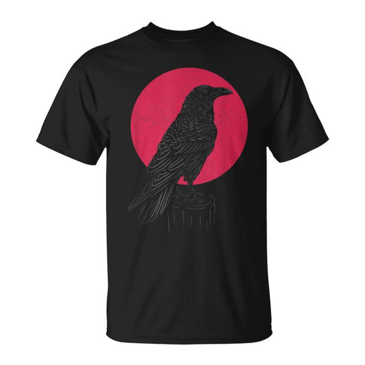 Black Crow Occult Japan Gothic Witchcraft Crow  Unisex T-Shirt