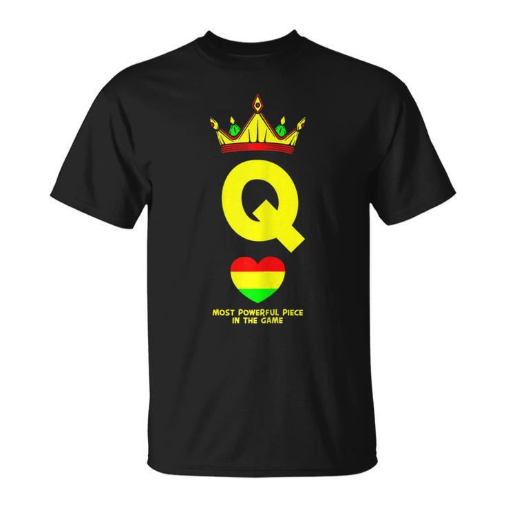 Black Queen The Most Powerful Piece In The Game Junenth Gift For Womens Unisex T-Shirt