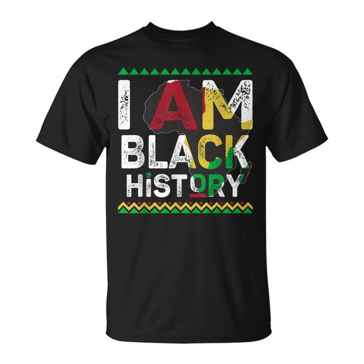 I Am Black History Month African American Pride Celebration V28 T-Shirt