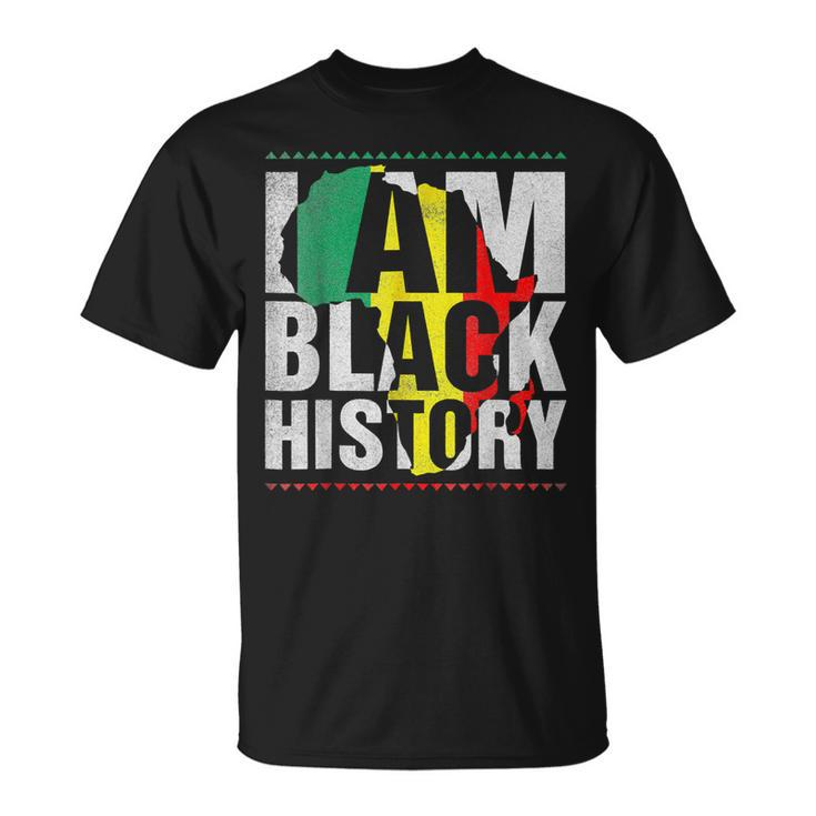 I Am Black History Black History Month & Pride Men Women T-Shirt