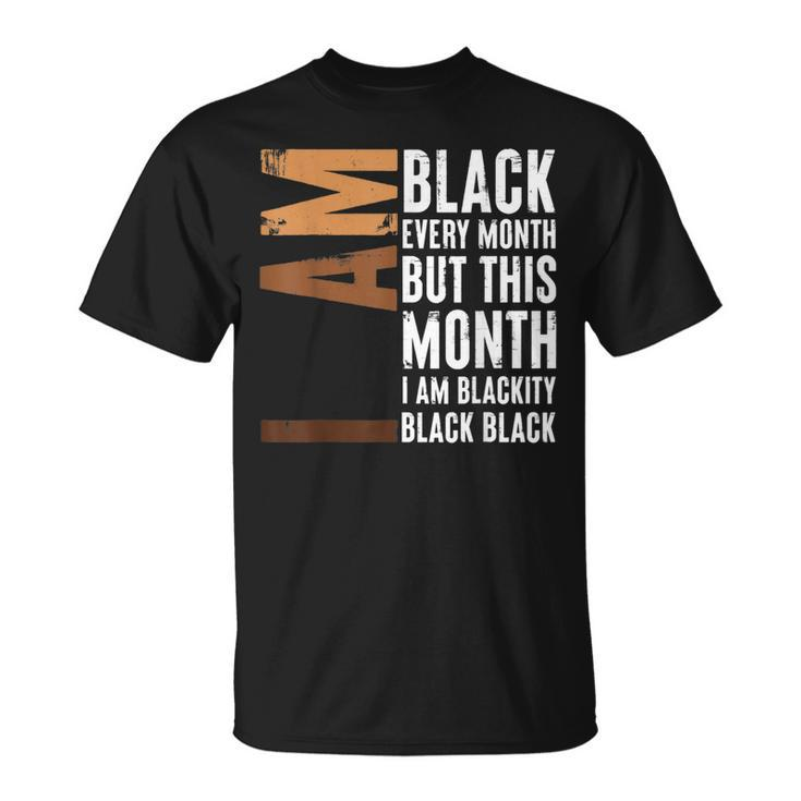 I Am Black Woman Educated Melanin Black History Month V4 T-Shirt