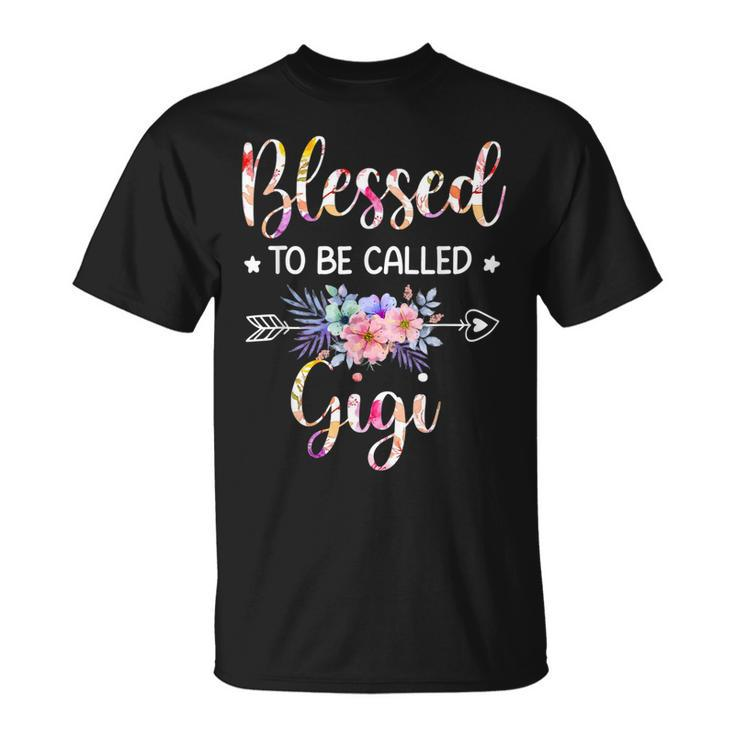 Blessed To Be Called Gigi Floral T-Shirt