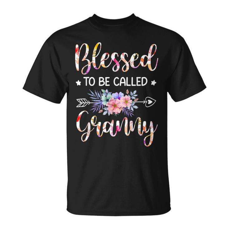 Blessed To Be Called Granny Floral T-Shirt
