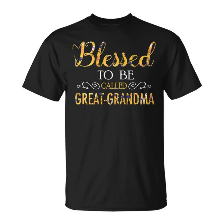 Blessed To Be Call Greatgrandma  Mothers Gift Gift For Womens Unisex T-Shirt