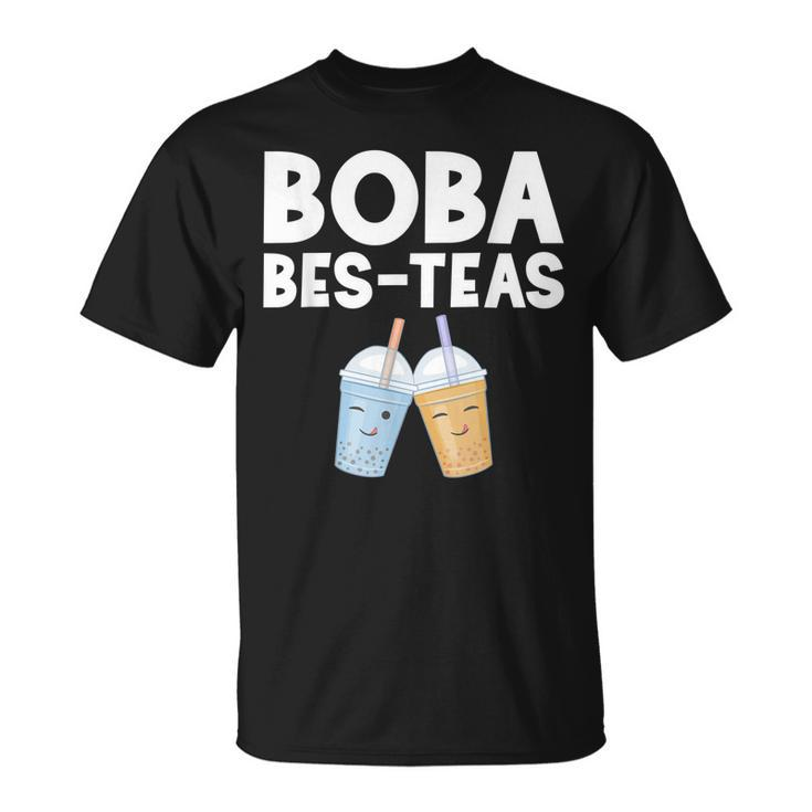 Boba Girl Bes Teas Besties Bubble Tea Best Friends T-Shirt