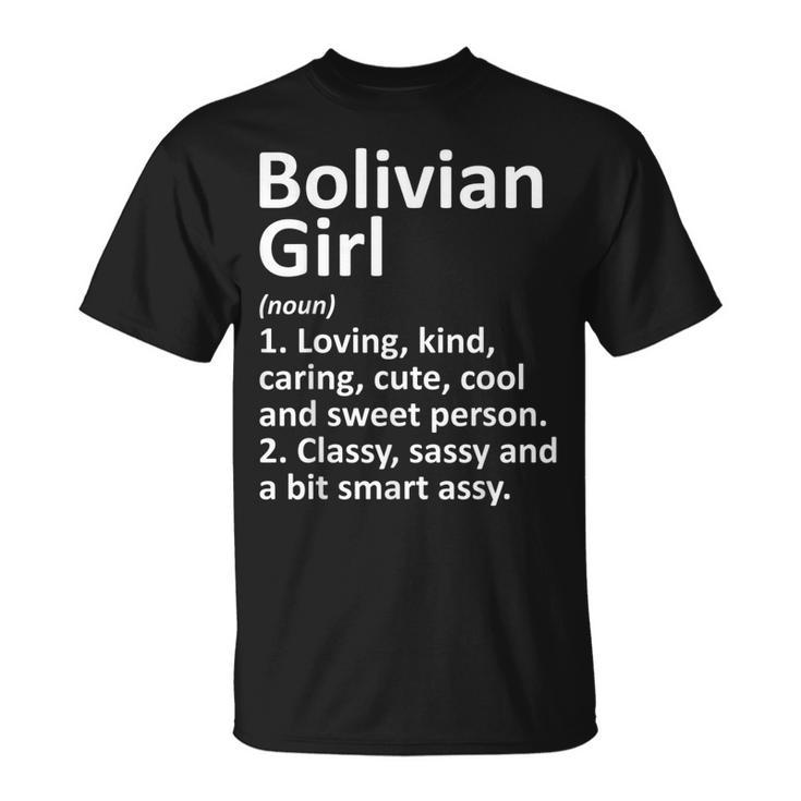 Bolivian Girl Bolivia Country Home Roots Descent T-Shirt
