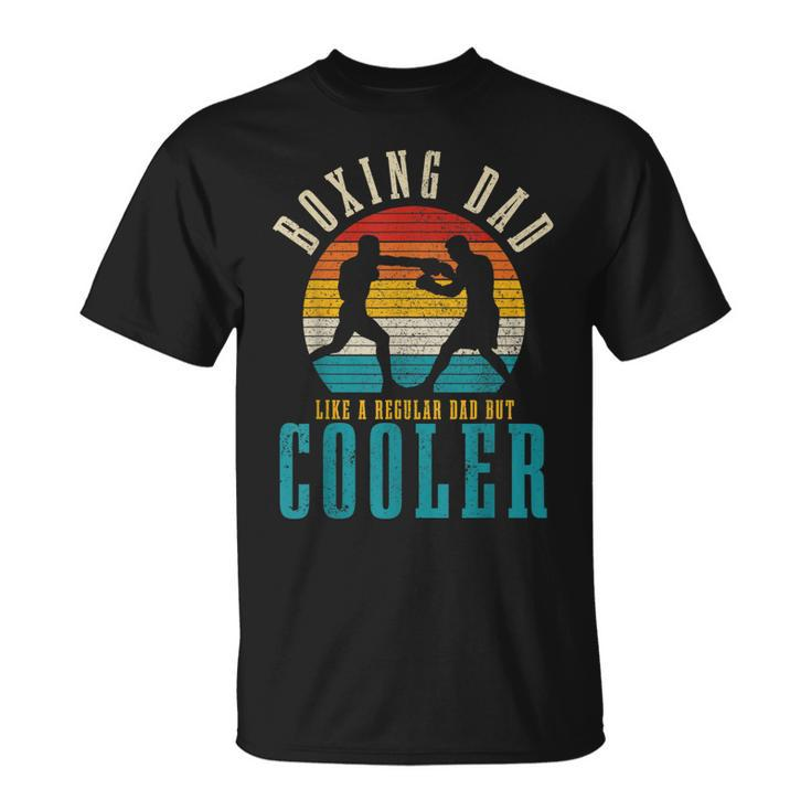 Mens Boxing Dad Like A Regular Dad But Cooler Vintage Boxer T-Shirt