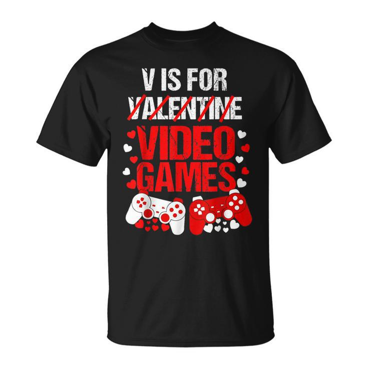 Boys Valentines Day Gaming Kids Valentines Day Toddler T-Shirt