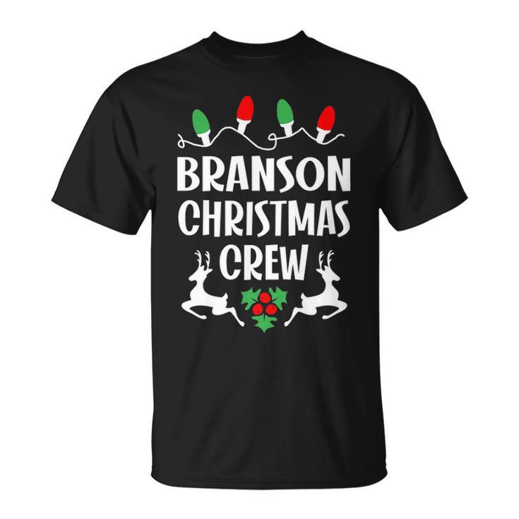 Branson Name Gift Christmas Crew Branson Unisex T-Shirt