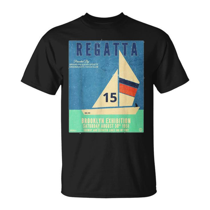 Brooklyn Regatta Vintage Poster   Unisex T-Shirt