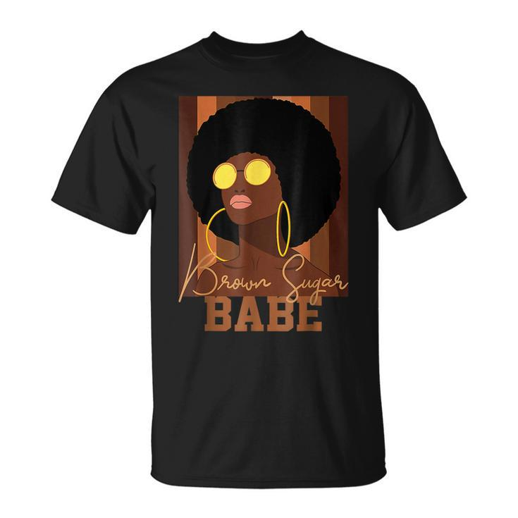 Brown Sugar Babe Proud African American Black Women Pride T-Shirt