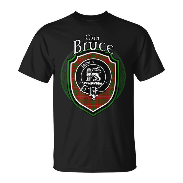 Bruce Clan Crest | Scottish Clan Bruce Family Crest Badge Unisex T-Shirt