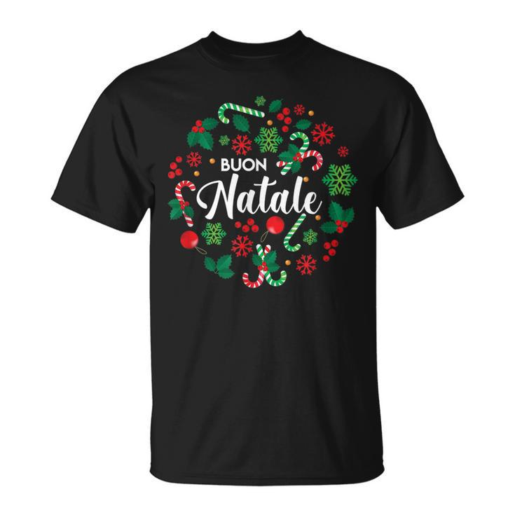 Buon Natale Italian Merry Christmas Holiday Greeting Xmas T-shirt