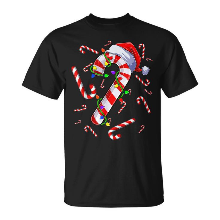 Candy Cane Merry And Bright Red And White Candy Costume T-shirt