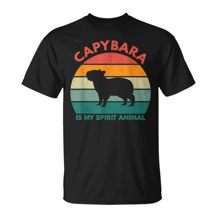 Capybara Is My Spirit Animal Inspirational Pet Lover T-shirt