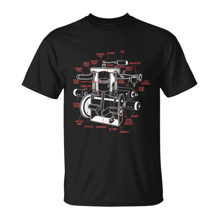 Car Engine Mechanic Unisex T-Shirt