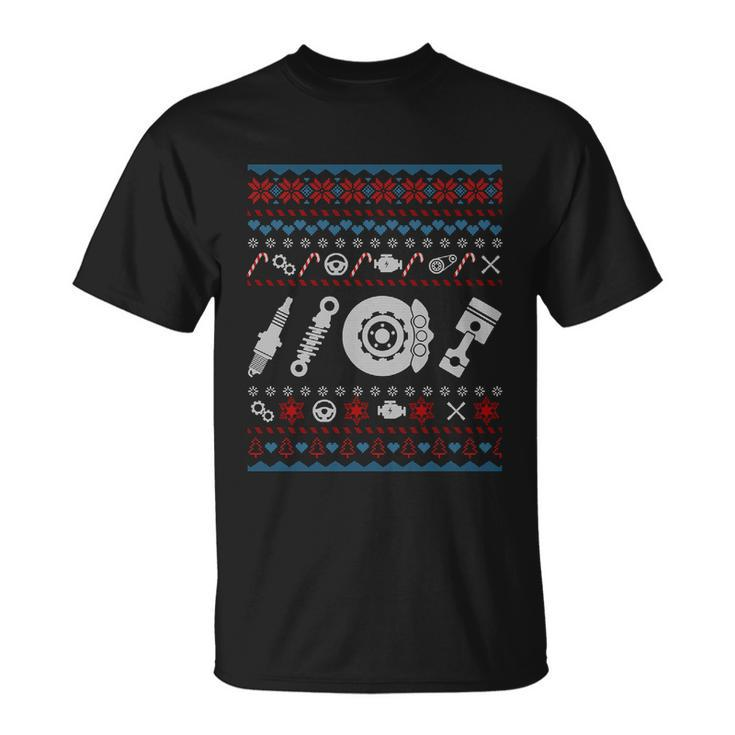 Car Parts Ugly Christmas Sweater Funny Funny Gift Great Gift Unisex T-Shirt