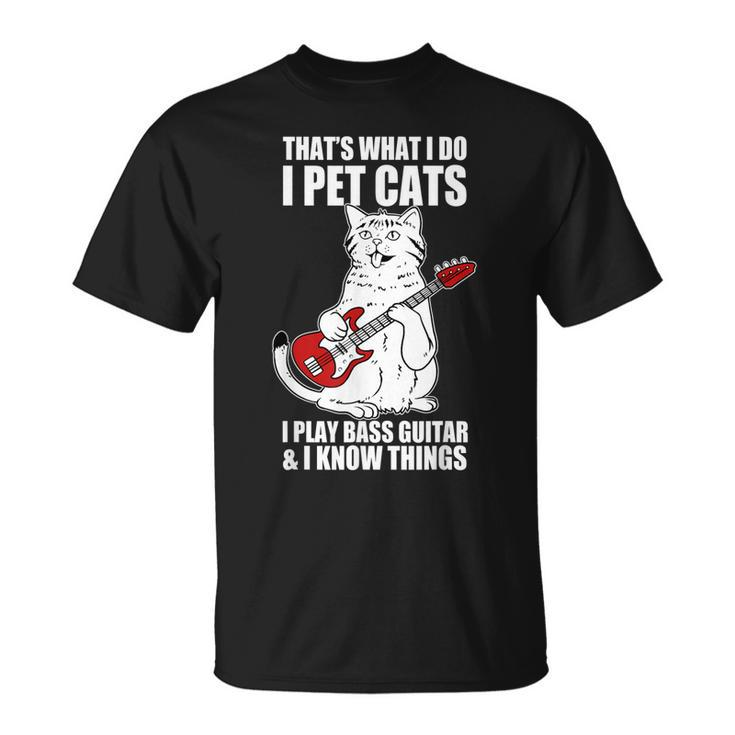 Cat Playing Guitar Kitten Lover Funny Pet Rocker Musician  Unisex T-Shirt