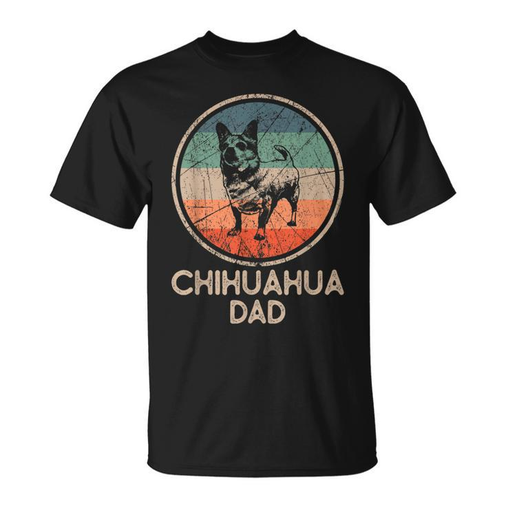 Chihuahua Dog Vintage Chihuahua Dad T-Shirt
