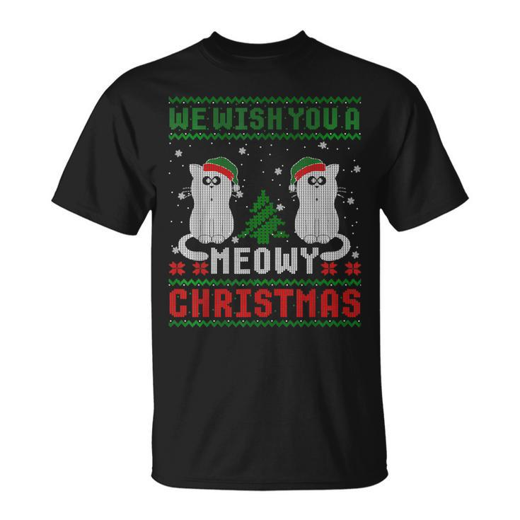 Christmas Cat Meowy Christmas Cat Christmas Sweater V2T-shirt