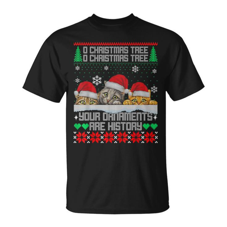 Christmas Cat Meowy Christmas Cat Christmas Sweater V3T-shirt