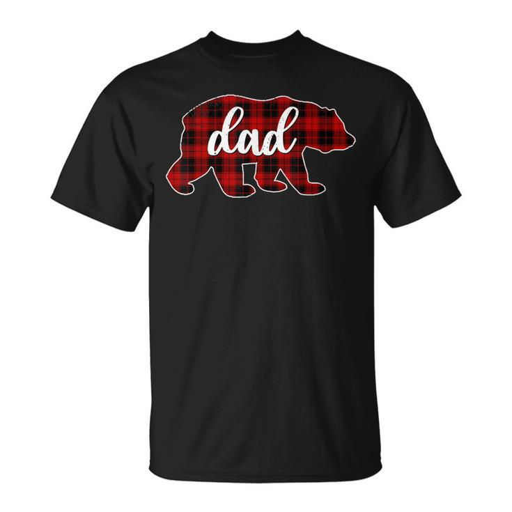 Christmas Red Plaid Dad Buffalo Matching Family Papa Pajama Unisex T-Shirt