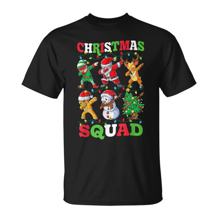 Christmas Squad Santa Dabbing Elf Family Matching Pajamas V4T-shirt