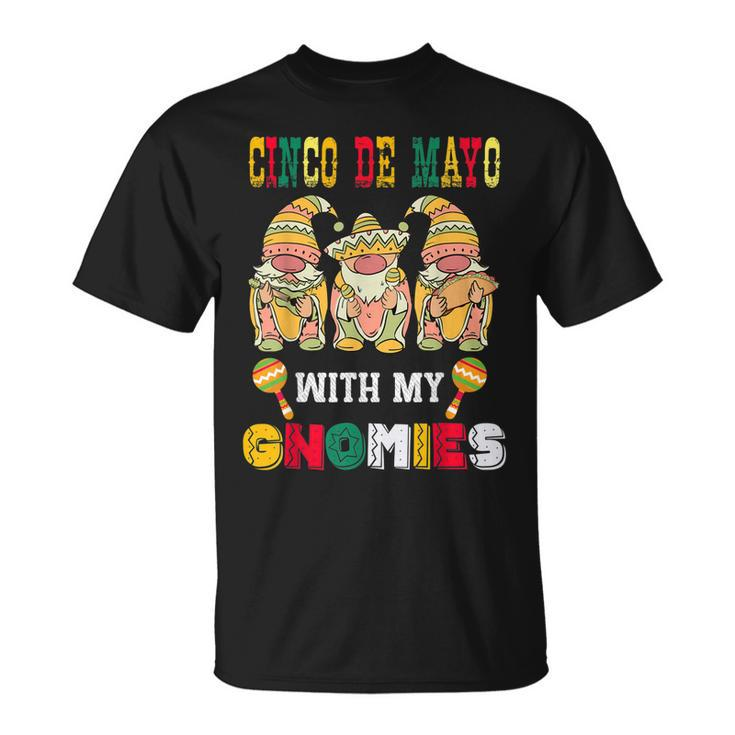 Cinco De Mayo Fiesta With My Gnomies Trio Gnomes T-shirt