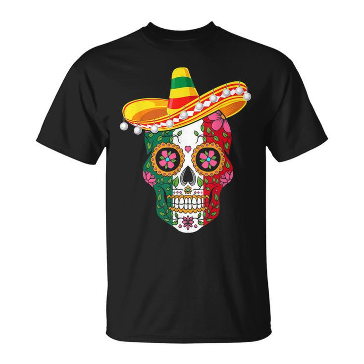 Cinco De Mayo  Sugar Mexican Skull Cinco De Mayo  Unisex T-Shirt
