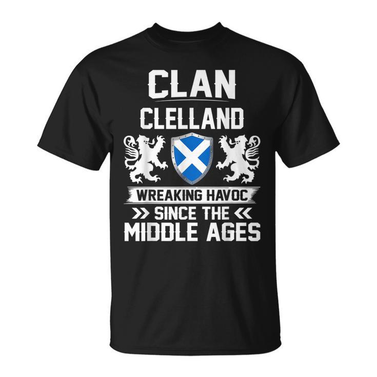 Clelland Clan Polo Shirt Viking Wolf