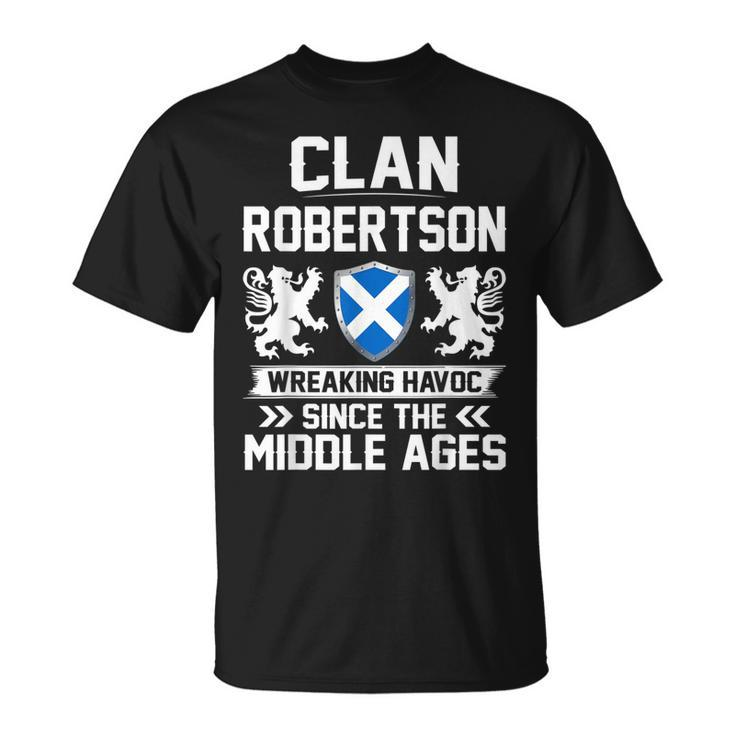 Clan Robertson Scottish Family Clan Scotland Wreaking Havoc T-shirt