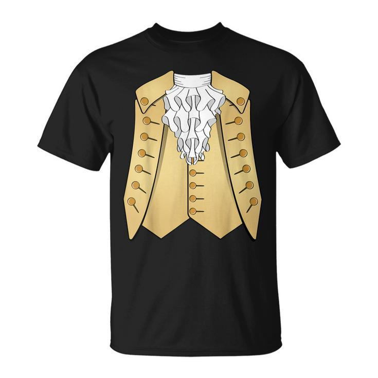 Colonial 18Th Century Historic America Aristocrat Costume T-Shirt