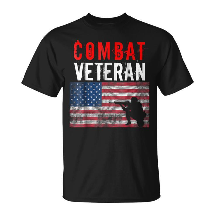Combat Veteran Us Army Us Navy Us Air Force  Unisex T-Shirt