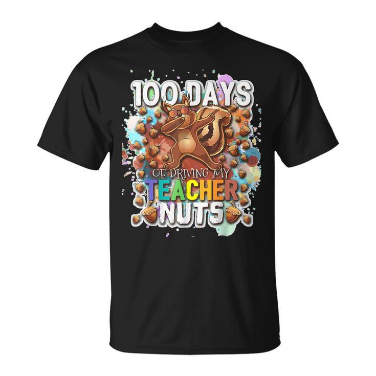 Cool 100 Days Of Driving My Teacher Nuts Dabbing Squirrel T-shirt