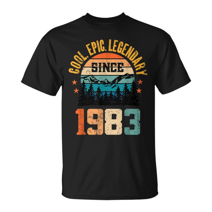 Cool Epic Legendary Since 1983 - 40Th Birthday  Unisex T-Shirt