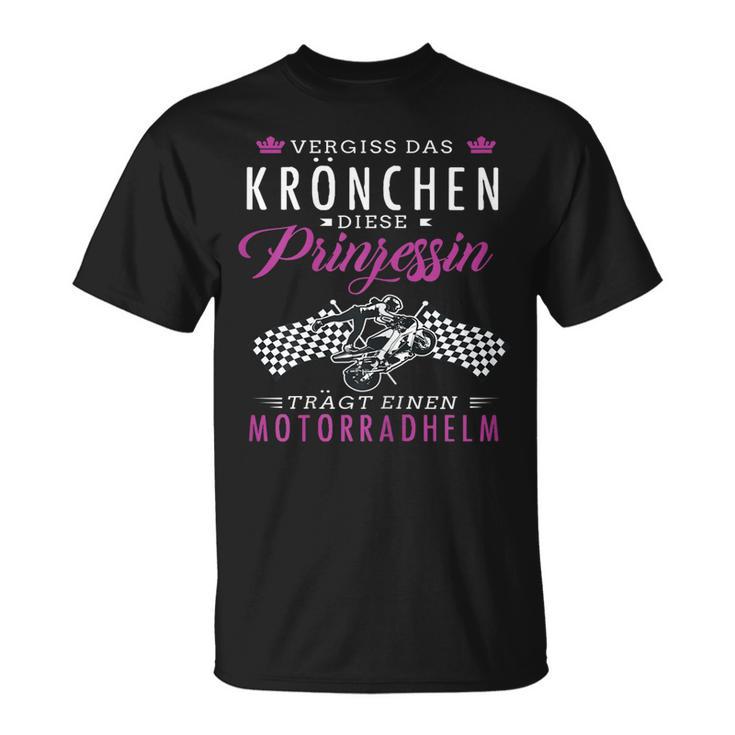 Coole Motorradfahrerin T-Shirt, Heiße Bikerin Spruch für Damen