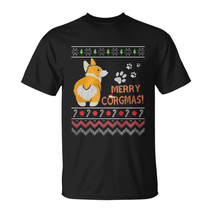 Corgi Ugly Christmas Cool Gift Funny Dog Gift For Christmas Unisex T-Shirt